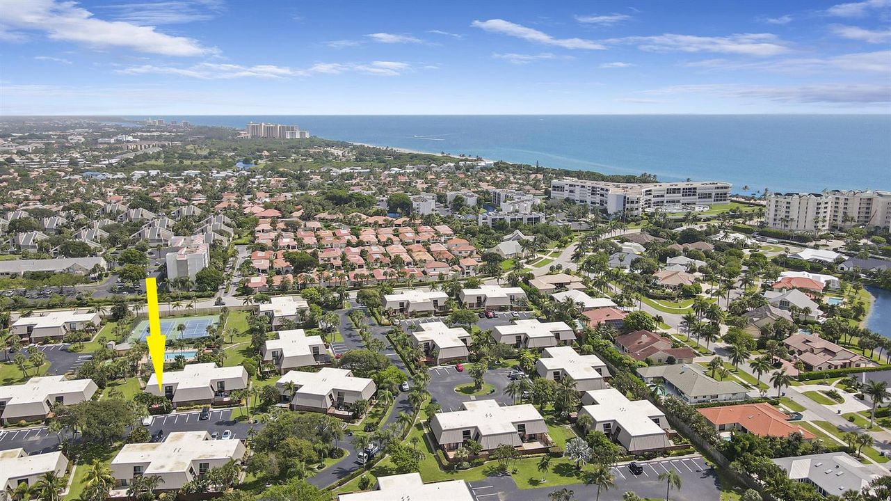 Aerial Facing Ocean