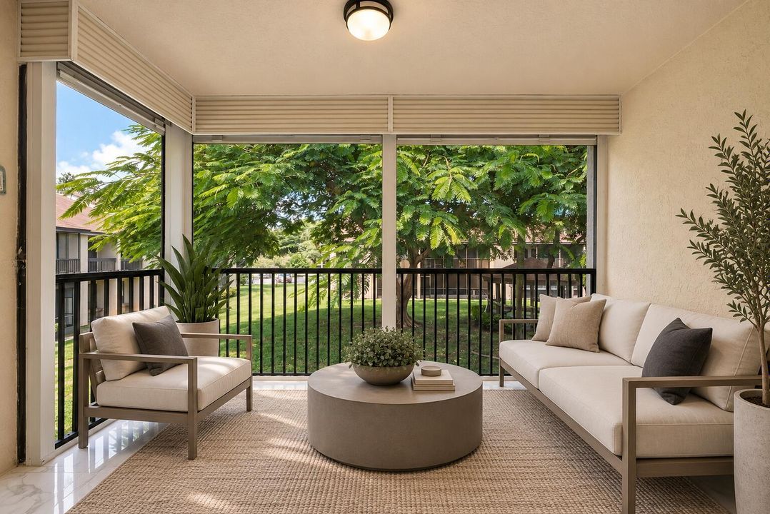 Balcony Virtually Staged