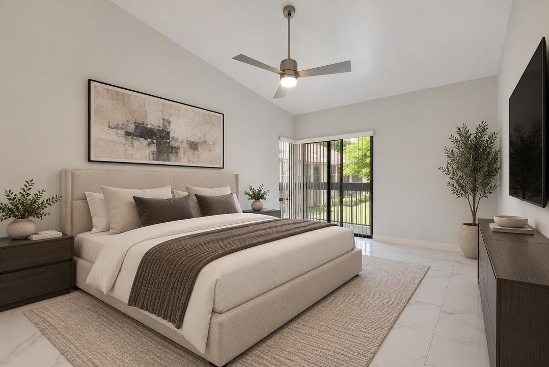 Primary Bedroom Virtually staged