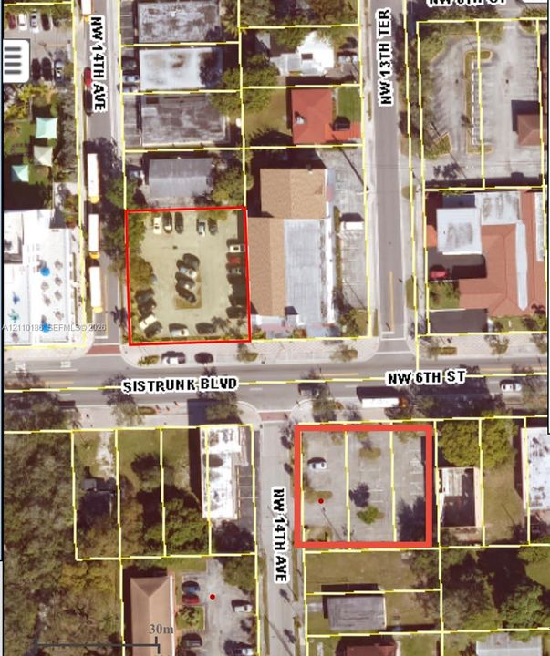 Aerial Tax Map. Identifying the parcel boundaries and site configuration of the property