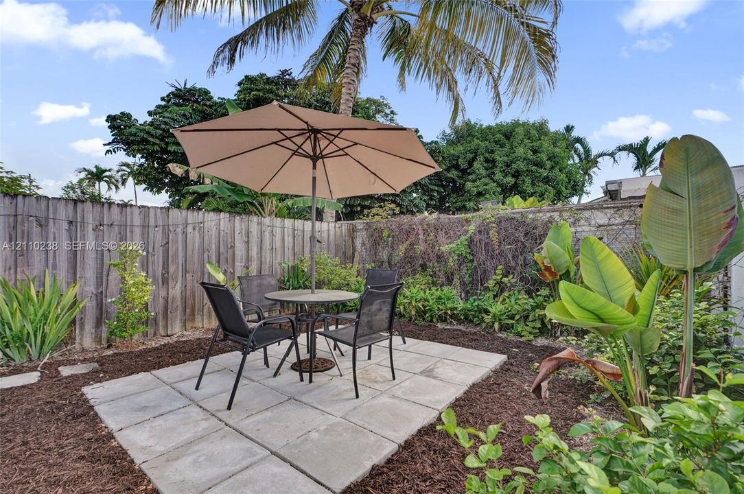 Private backyard for Cottage