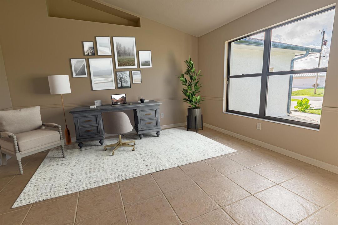 virtually staged - den
