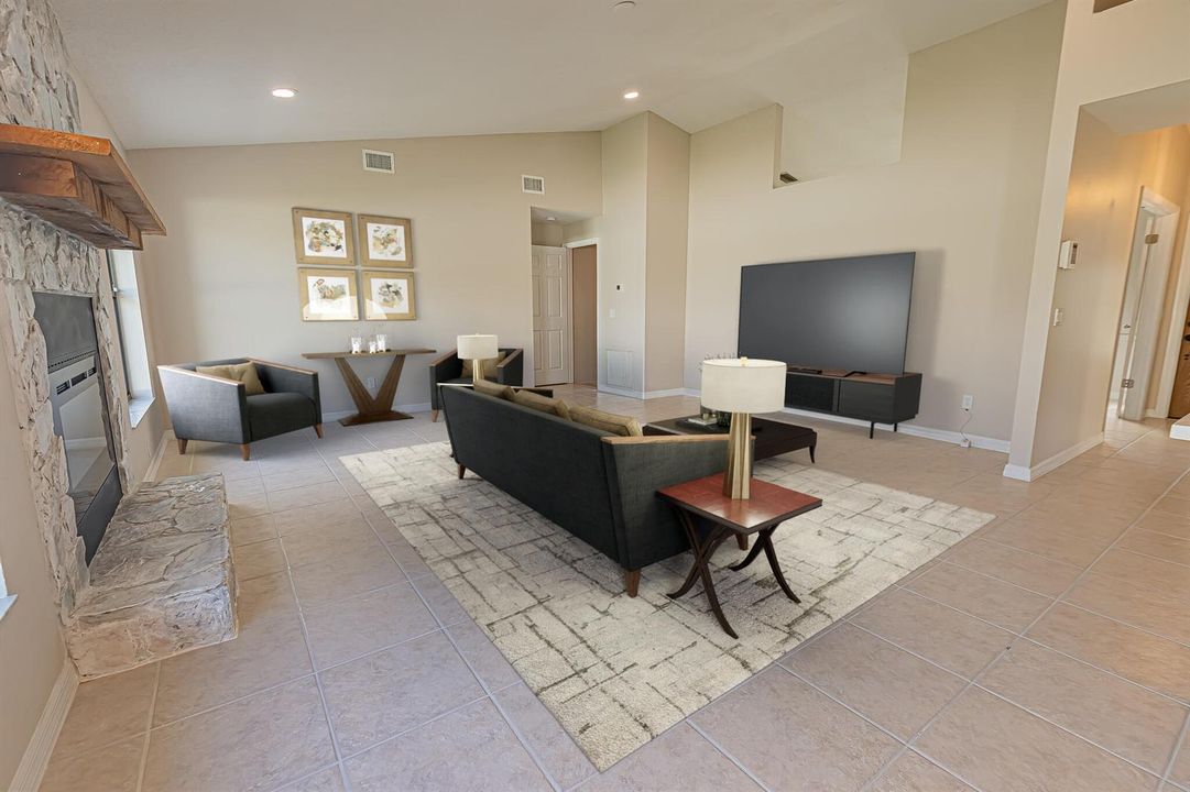 virtually staged - living