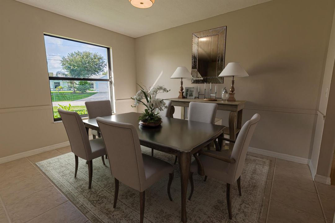 virtually staged - dining