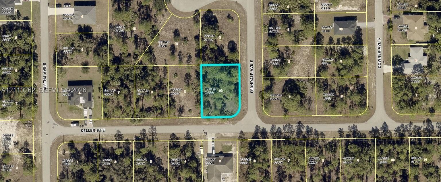 Plat Map. Outlining the boundary lines and official parcel designation for the property