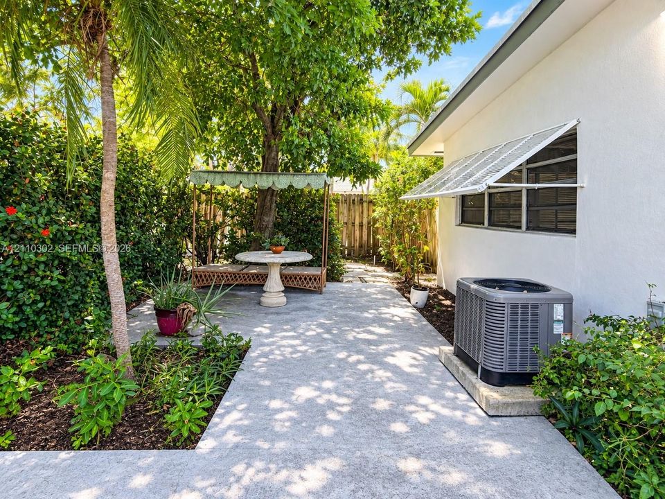 Fron private patio