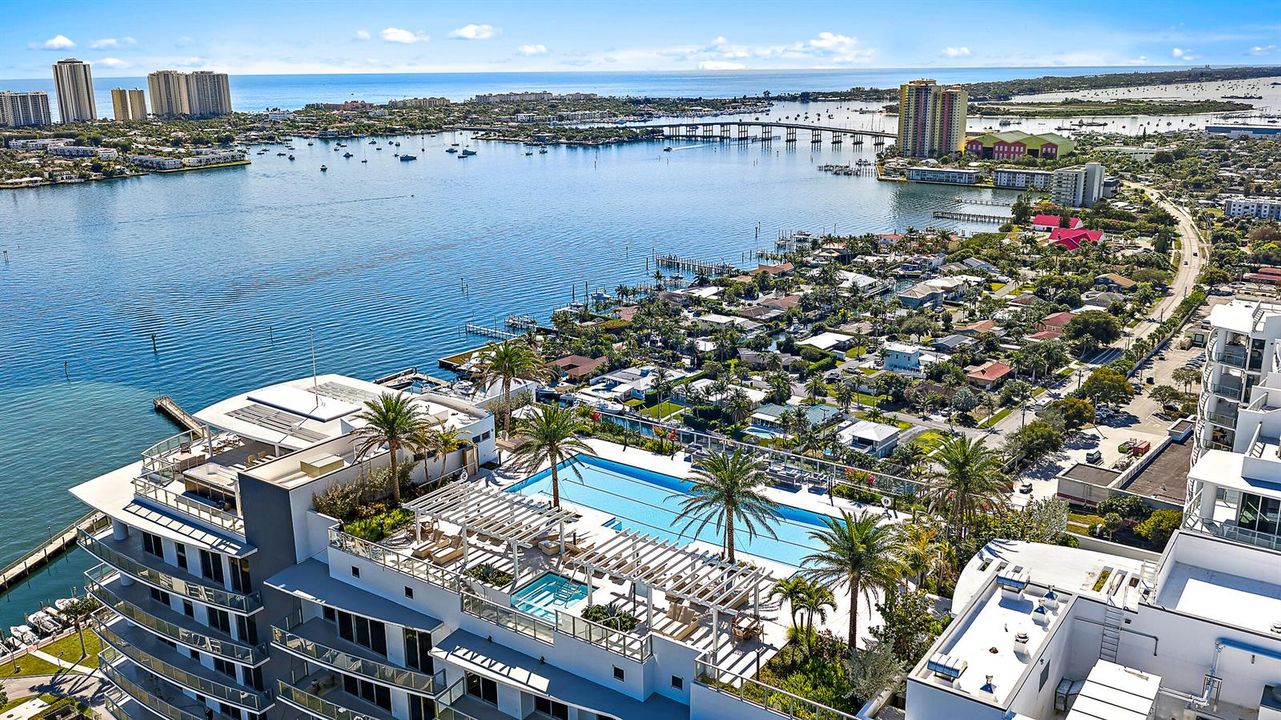 Rooftop Pool Aerial
