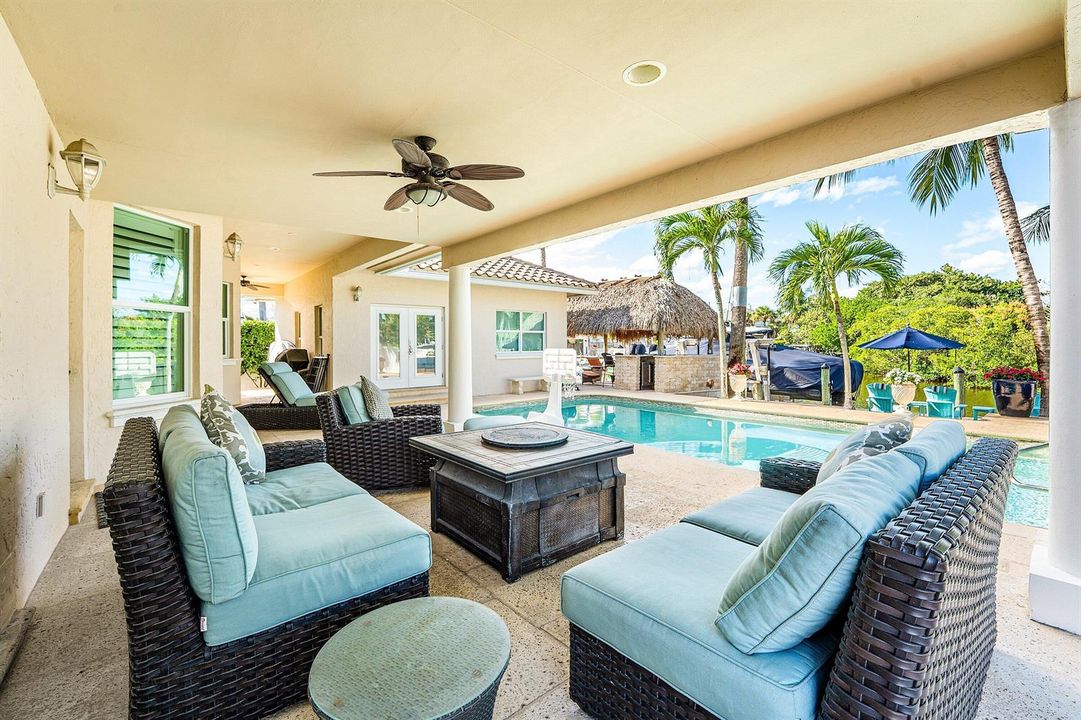 Covered Patio with Peaceful Water Views