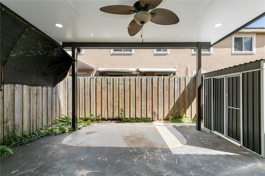 Covered patio