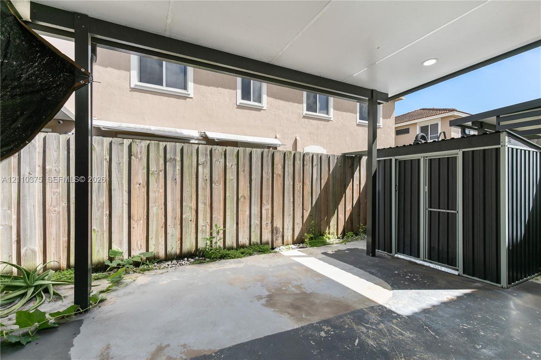 Covered patio