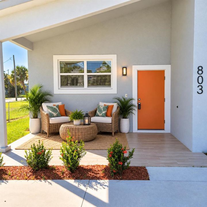 Front Porch Staged