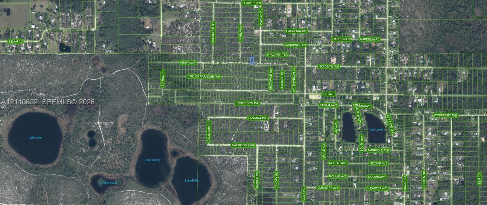 Parcel Map. Highlighting the geometric boundaries and location of the property