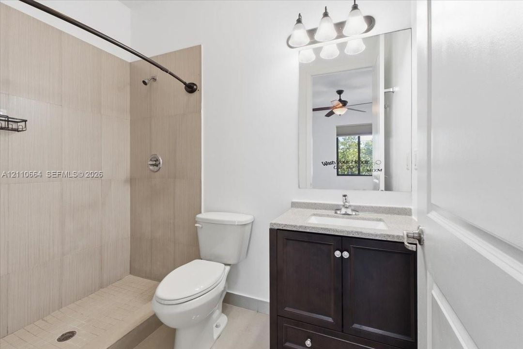 Bedroom #2 offers the comfort and privacy of its own full bathroom