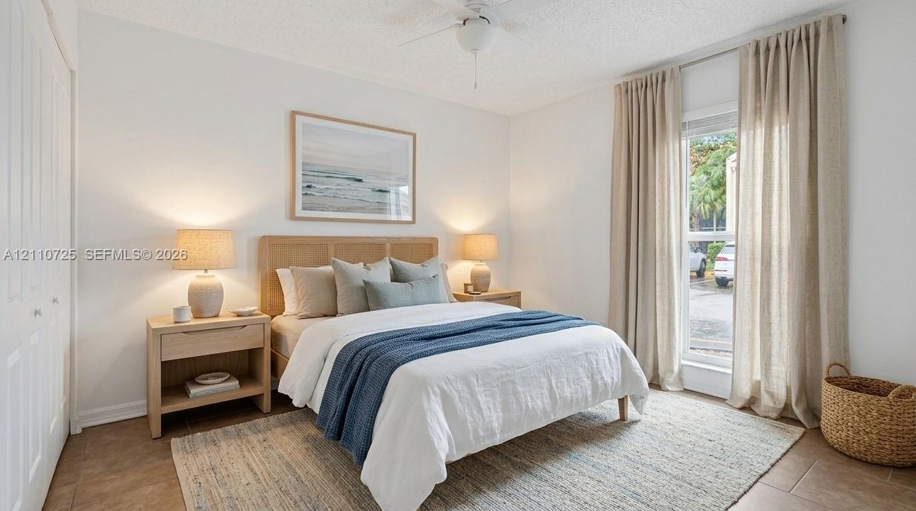 Guest bedroom (virtually staged)