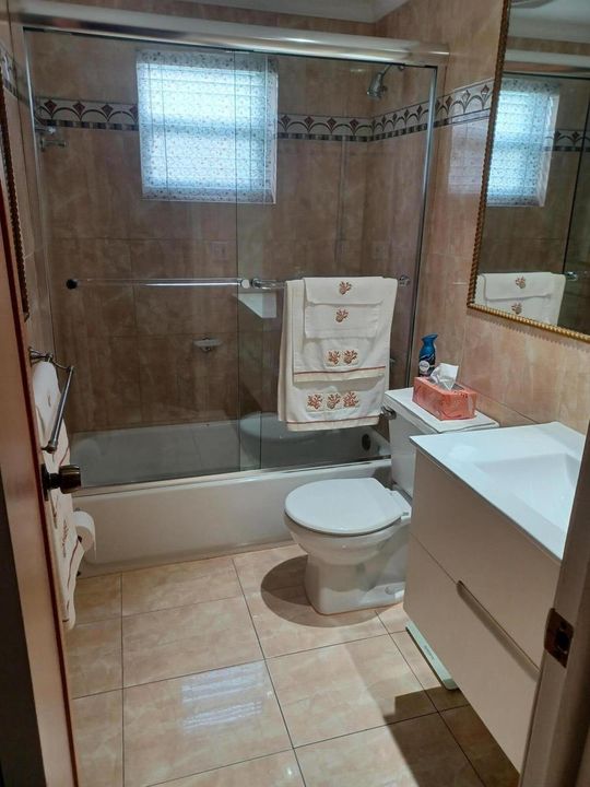 bathroom floor view
