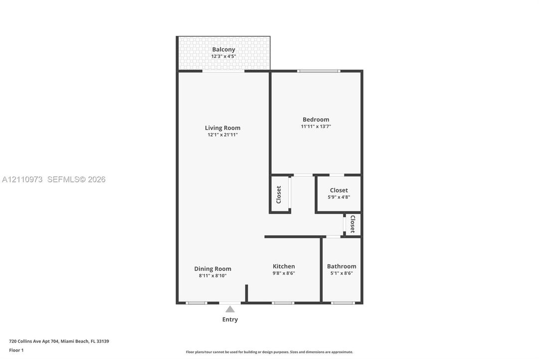 En Venta: $349,000 (1 camas, 1 baños, 720 Pies cuadrados)
