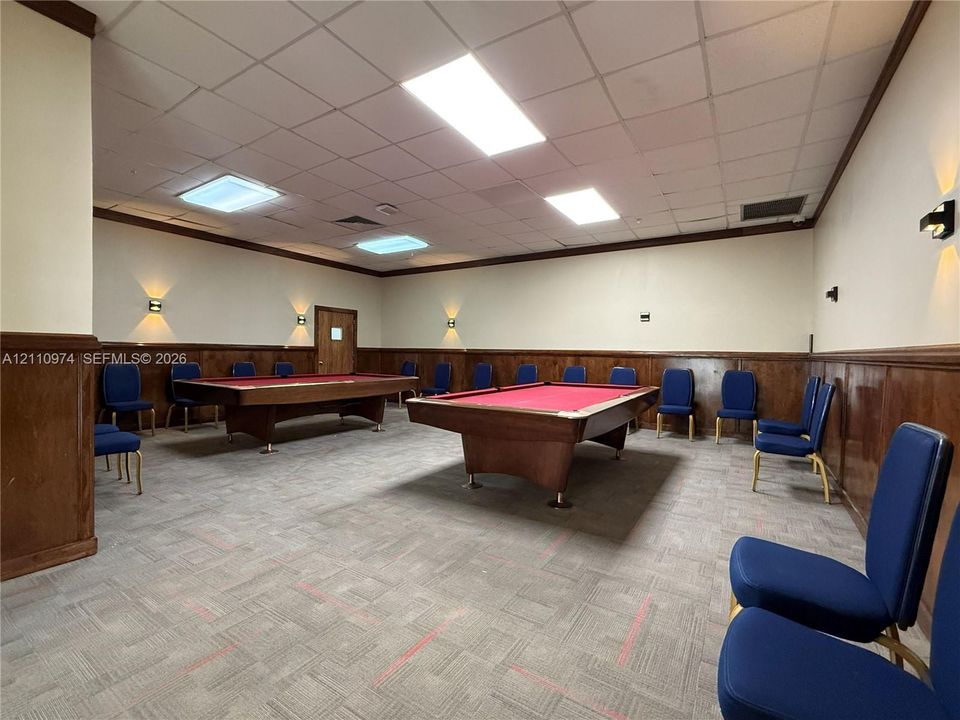 Billiard room