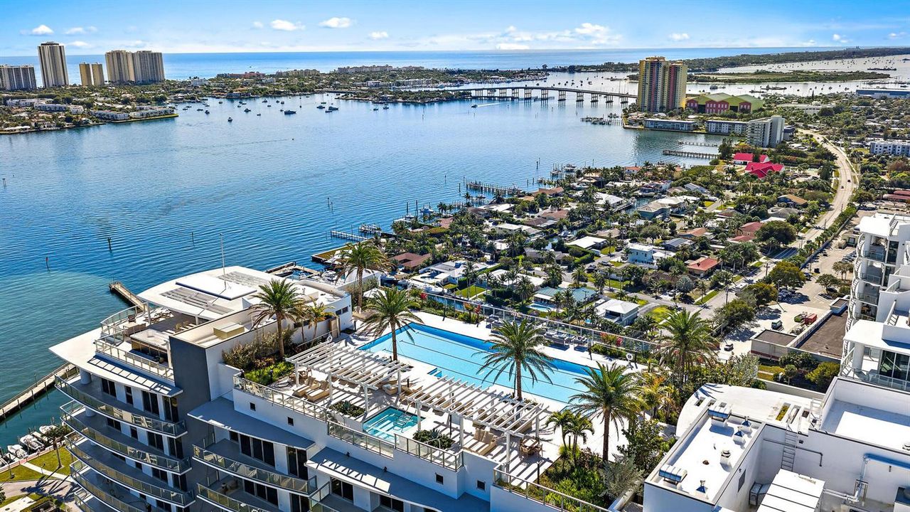 Rooftop Pool Aerial