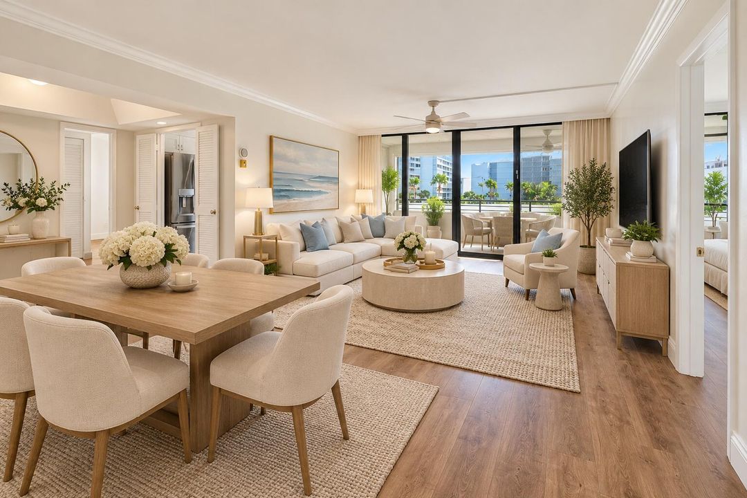Airy Coastal Luxury Living Space