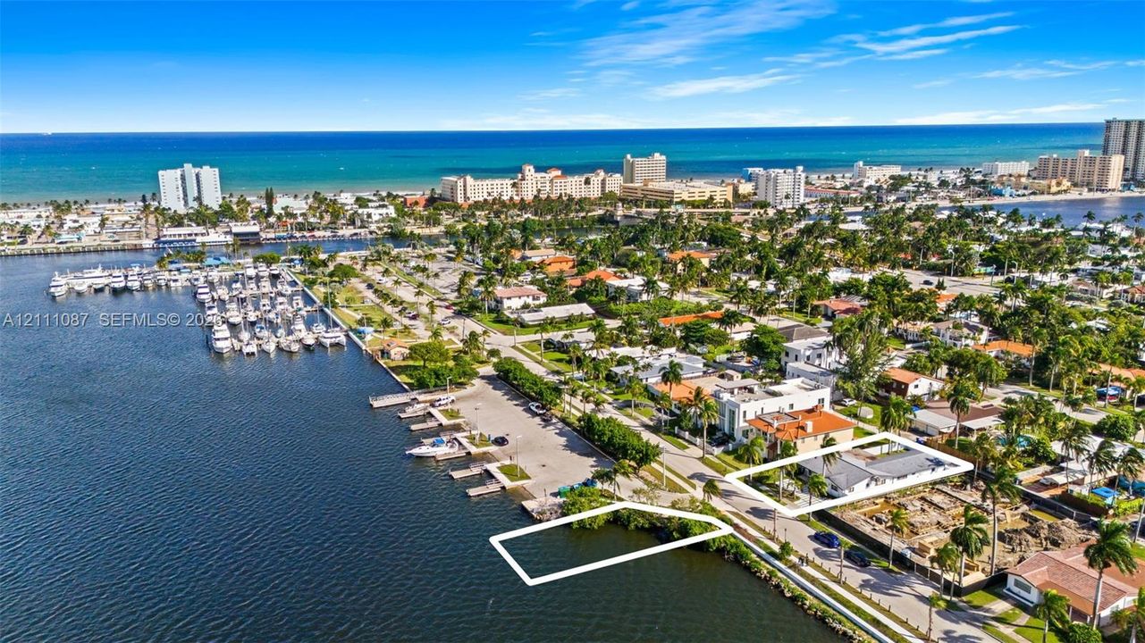 Waterfront property parcel featuring deep-water access, canal frontage, and proximity to the open ocean