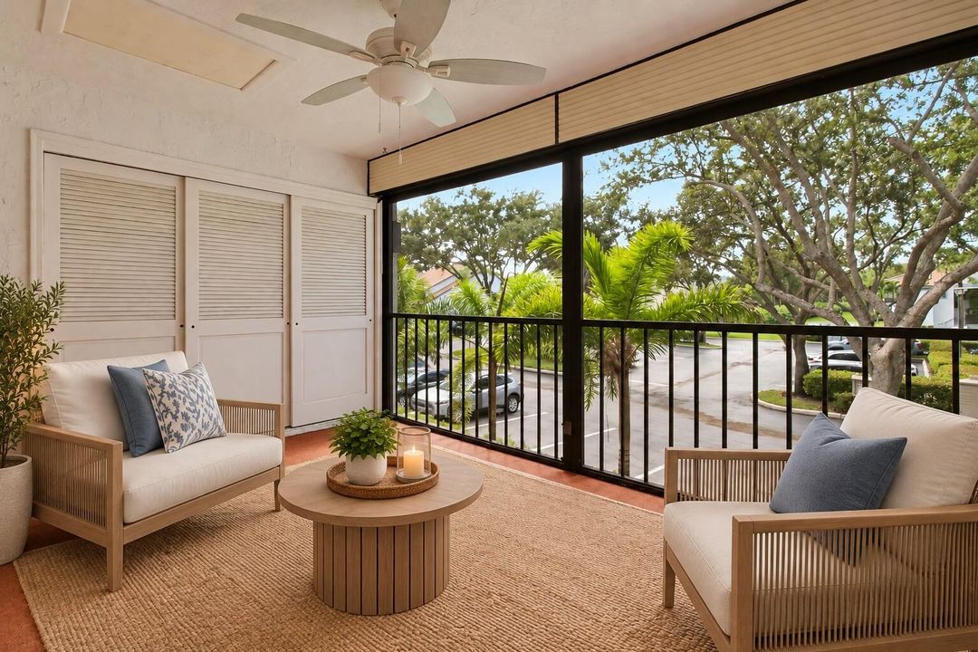 staged patio