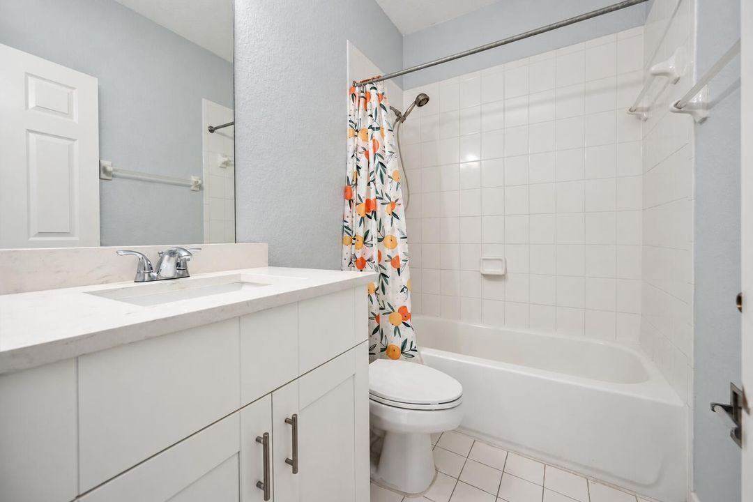 Bright Modern Bathroom with Citrus Showe