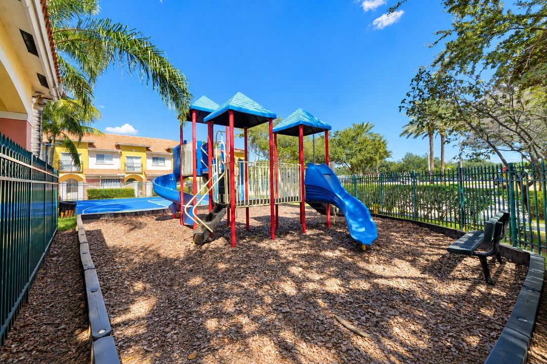 Sunny Colorful Neighborhood Playground