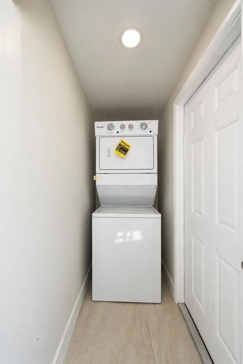 Bright Stacked Laundry Nook