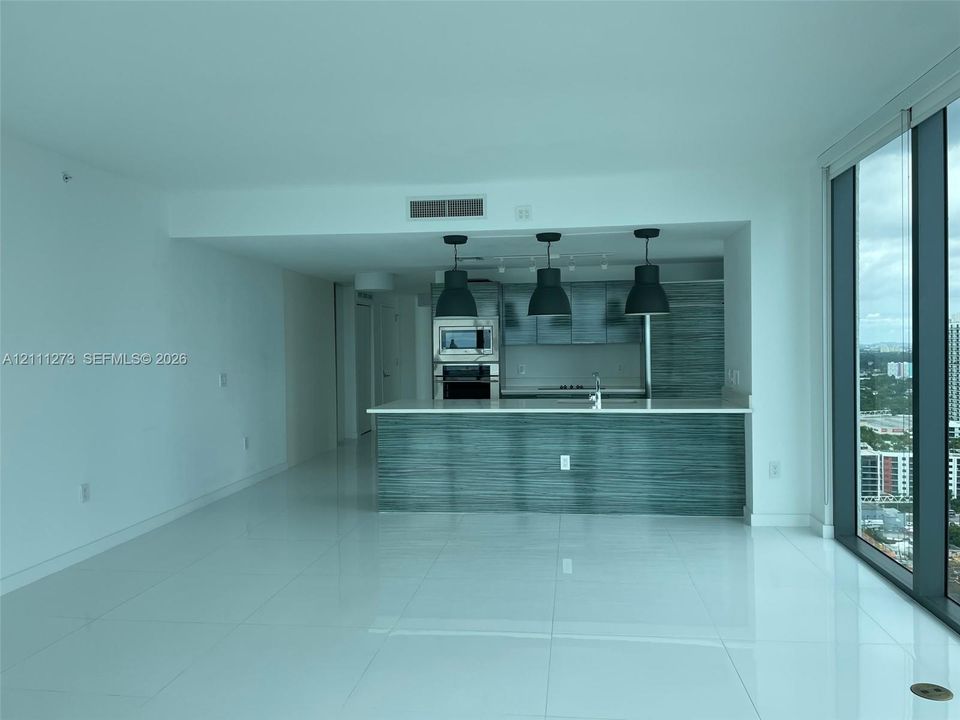 Open concept living area.