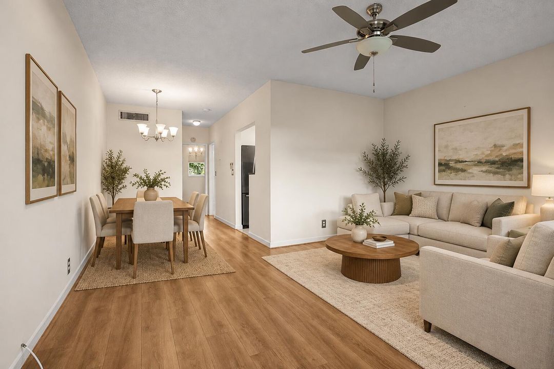 living room and dinning room