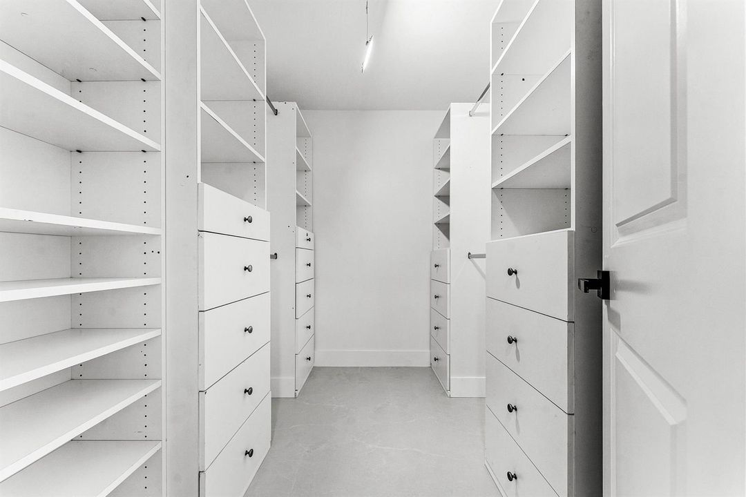 Primary closet
