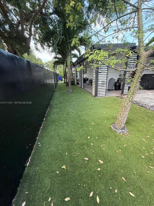 Side front yard
