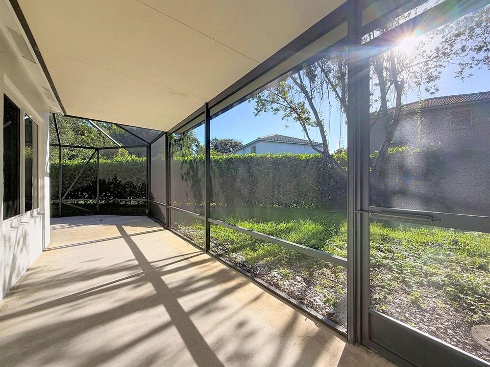 Covered & Screened Patio