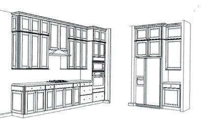 Prestige Double Stacked Cabinet Sketch