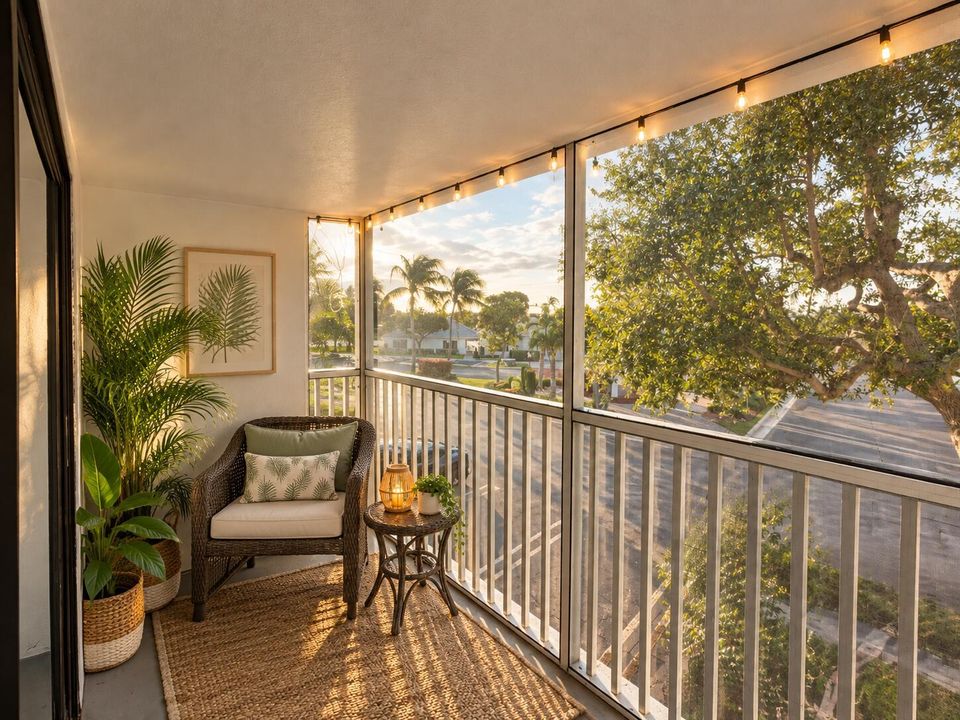 Sunlit Coastal Screened Porch Retreat