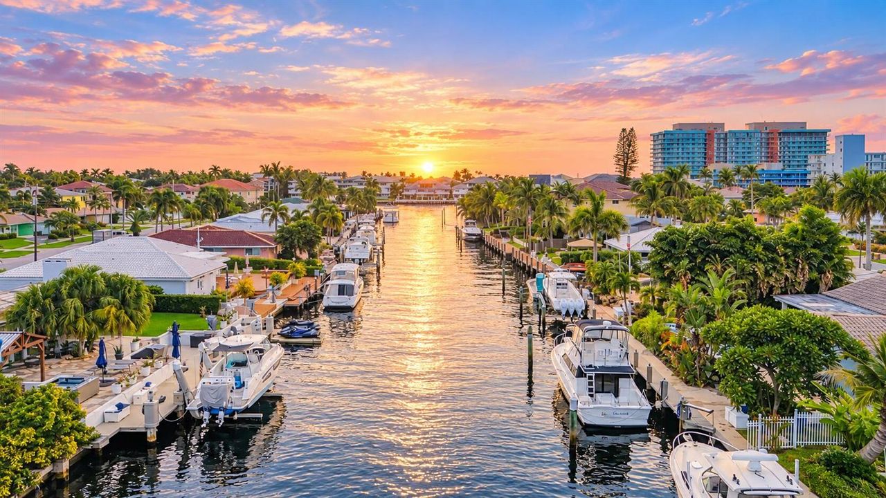 Sunrise over water