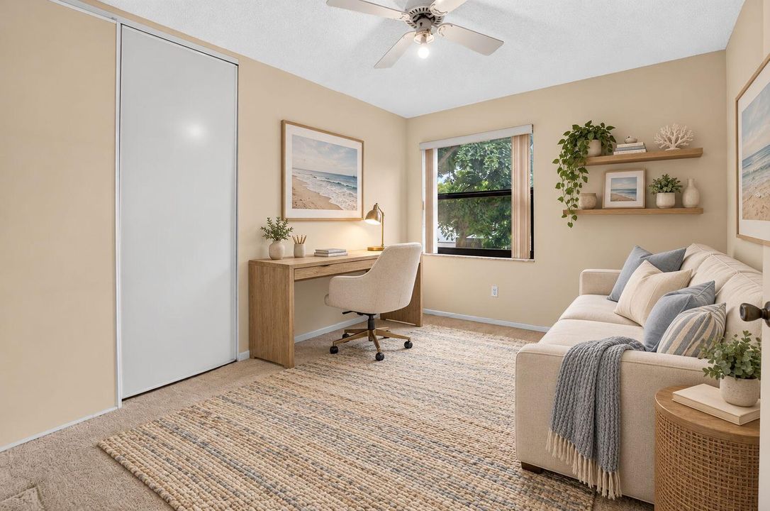 Virtually Staged Third Bedroom