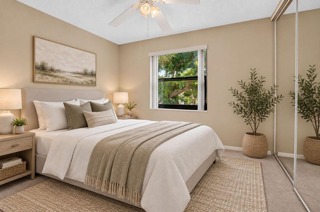 Virtually Staged Second Bedroom