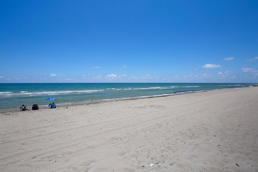 Wide beach area