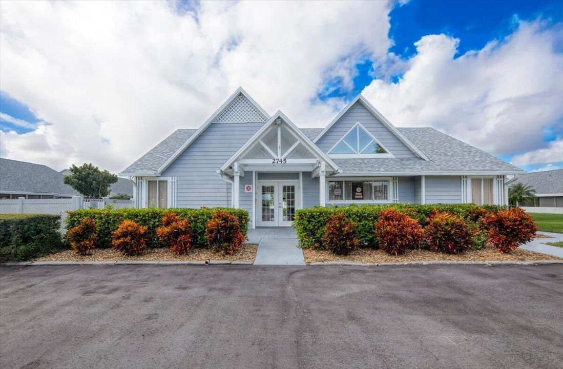 Front exterior of Community clubhouse