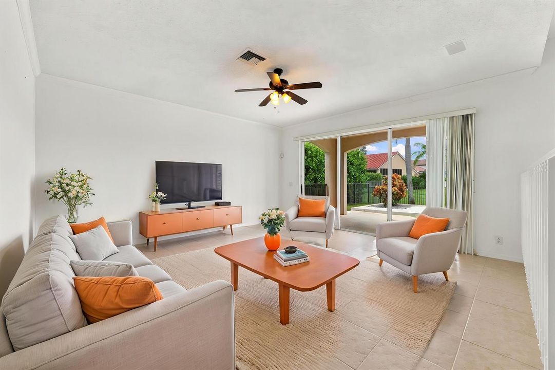 Virtually Staged Living Room