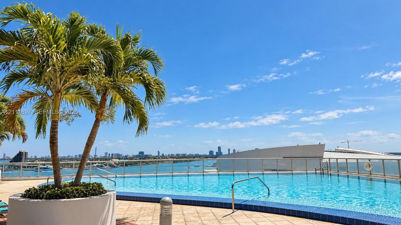 Sunrise Pool overlooking the bay