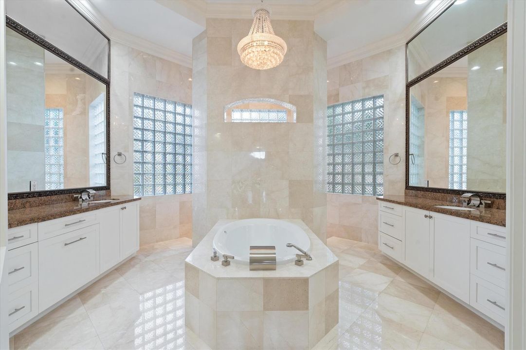 Primary Bath w Marble Details