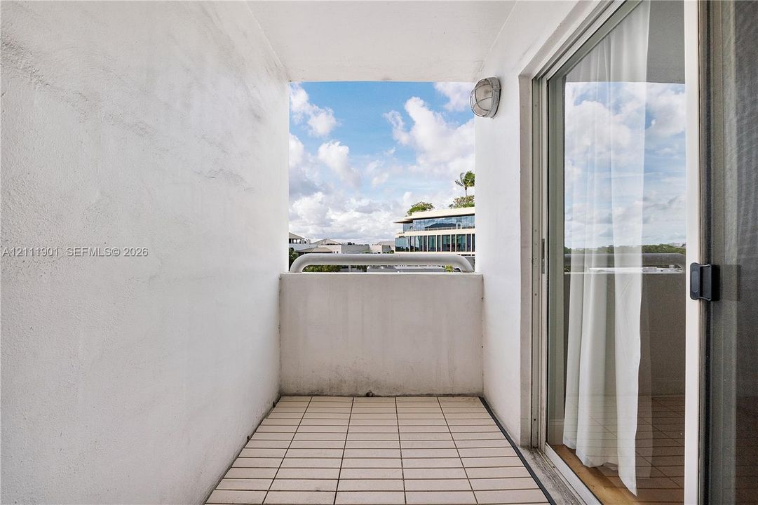 Private balcony