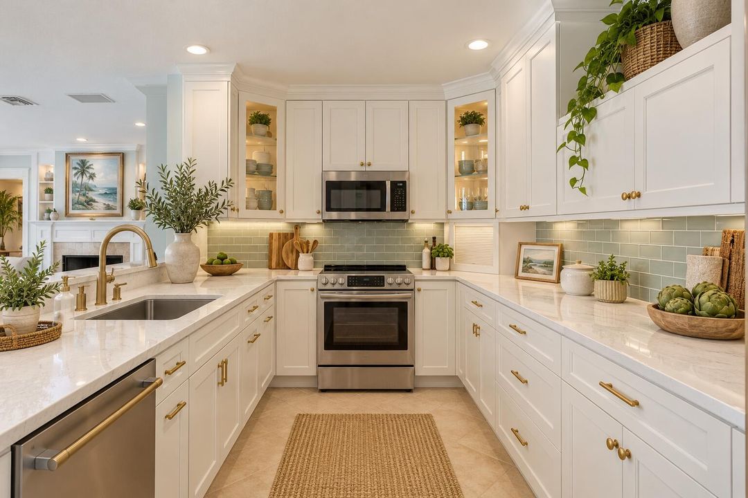 Elegant Coastal Kitchen
