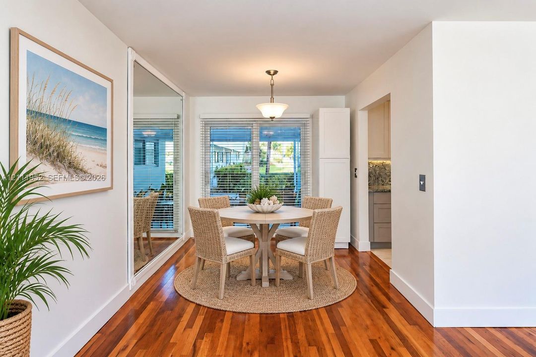 Dining Room leads out to patio through impact sliding doors.