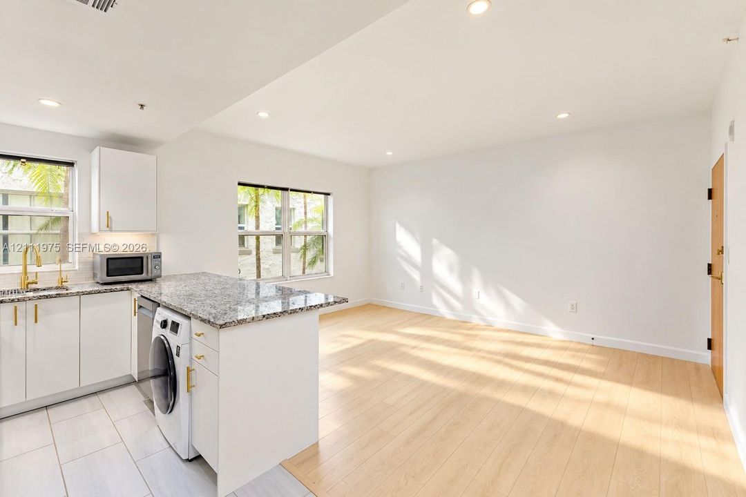 Kitchen with washer Dryer
