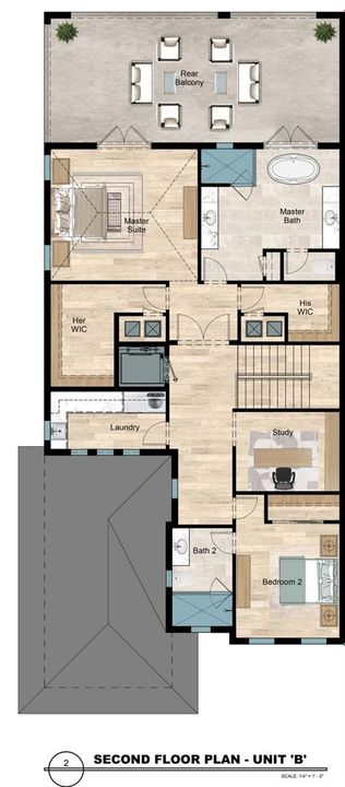 2nd Floor Unit B