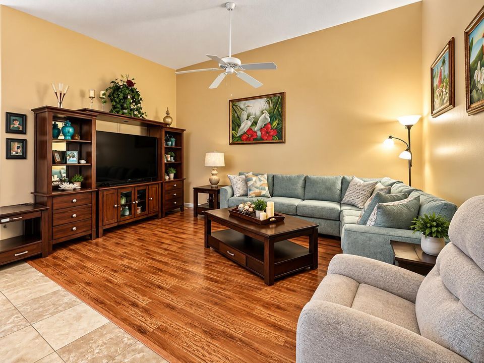 Warm Tropical Living Room Retreat