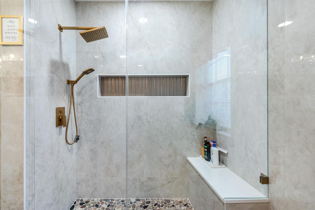 Primary bathroom shower